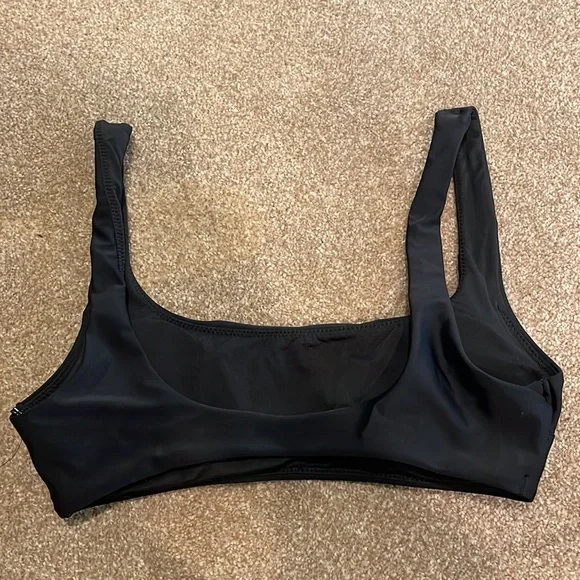 NWOT Aerie Wide Strap Scoop Bikini Top - Picture 5 of 6